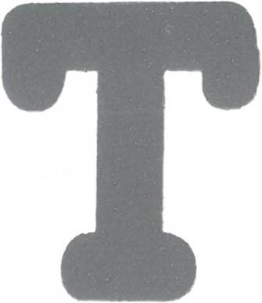 Bügelapplikation Reflex Buchstabe T  30x34mm